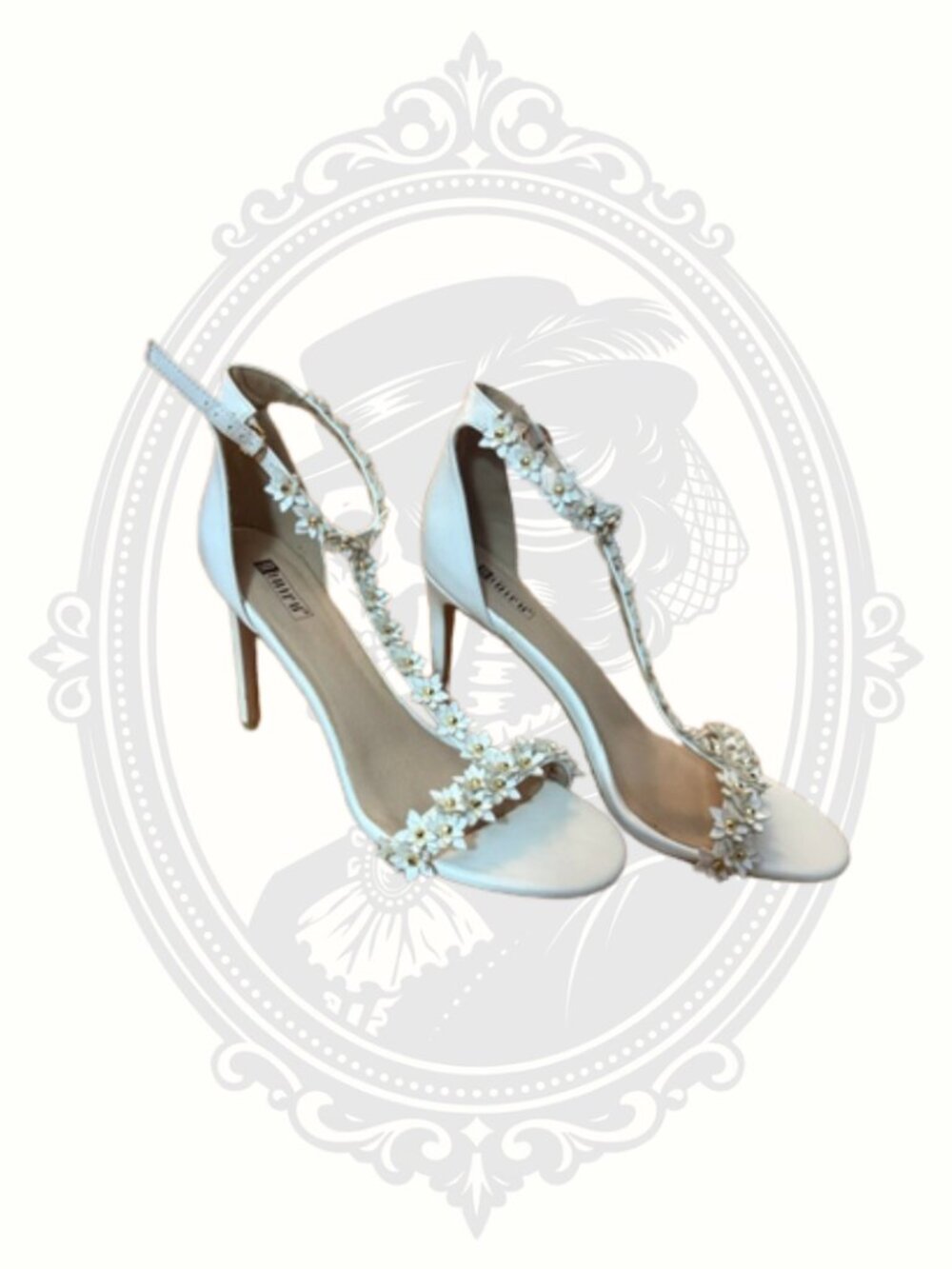 DIDIFU Floral T Strap Heels Size 11 Wedding Prom Pageant Heels